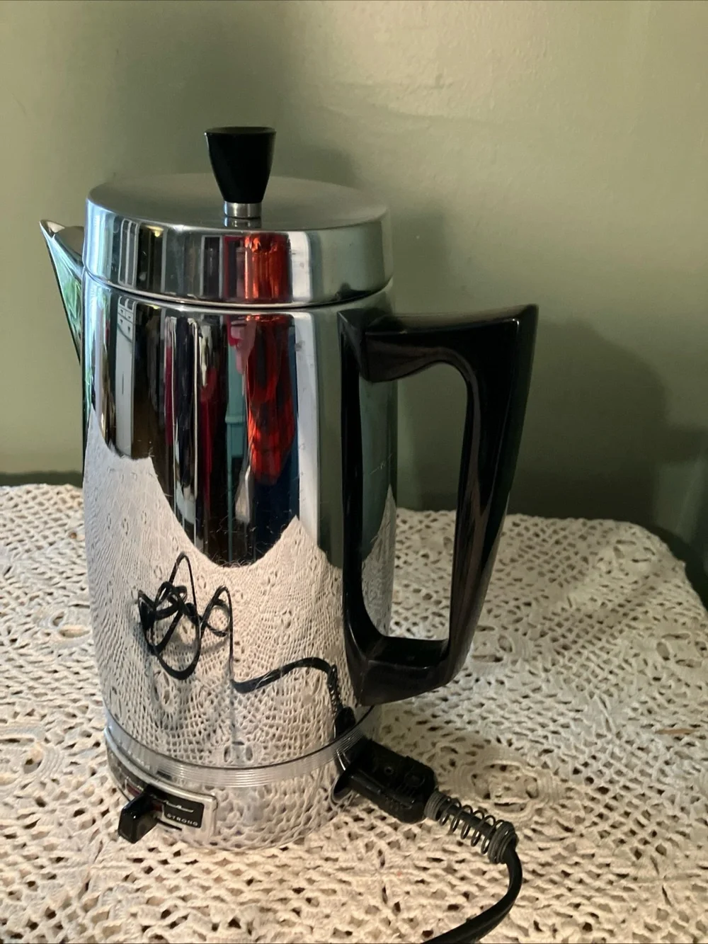 KENMORE Electric Percolator Coffee Maker 302.67350  10 cups Stainless Steel - Picture 2 of 12